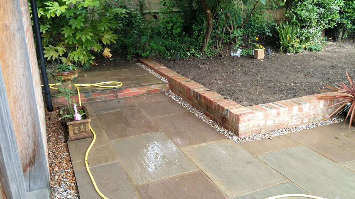 Our Brenchley landscaping project.