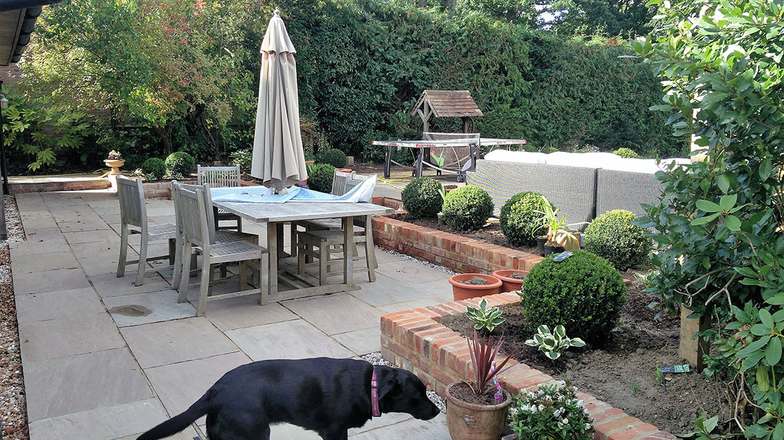 Our Brenchley landscaping project.