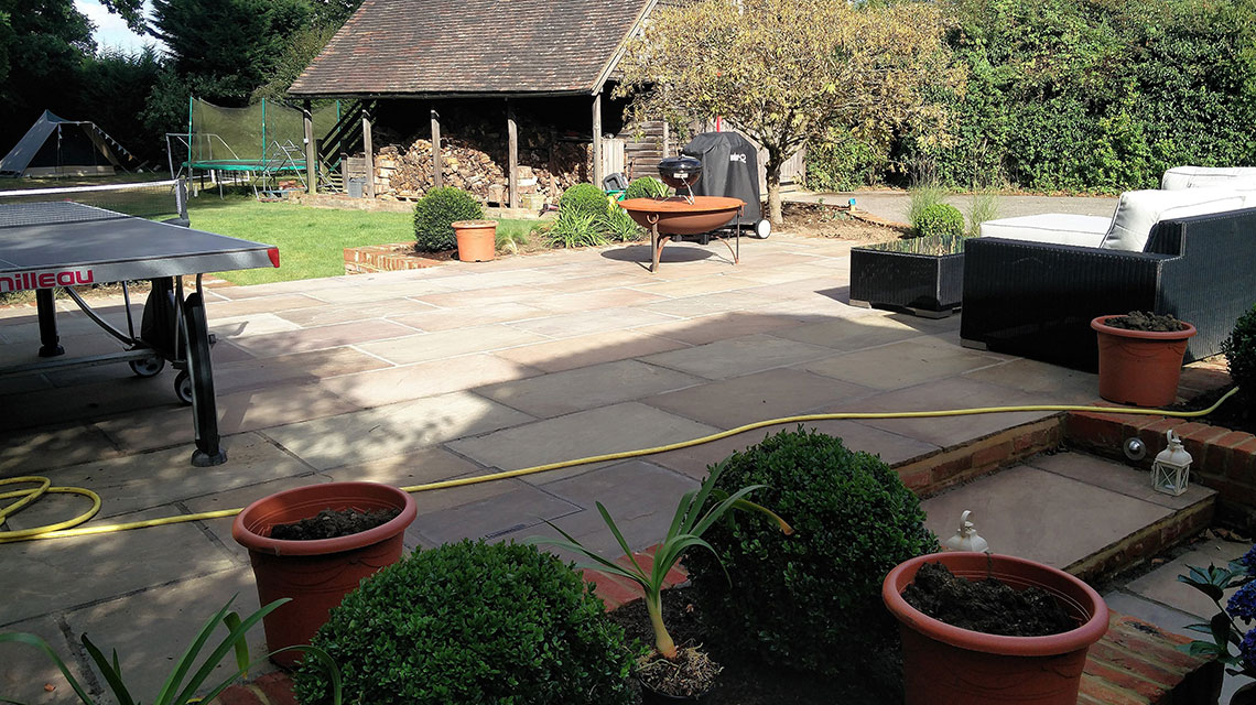 Our Brenchley landscaping project.