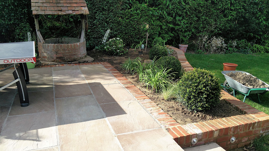 Our Brenchley landscaping project.