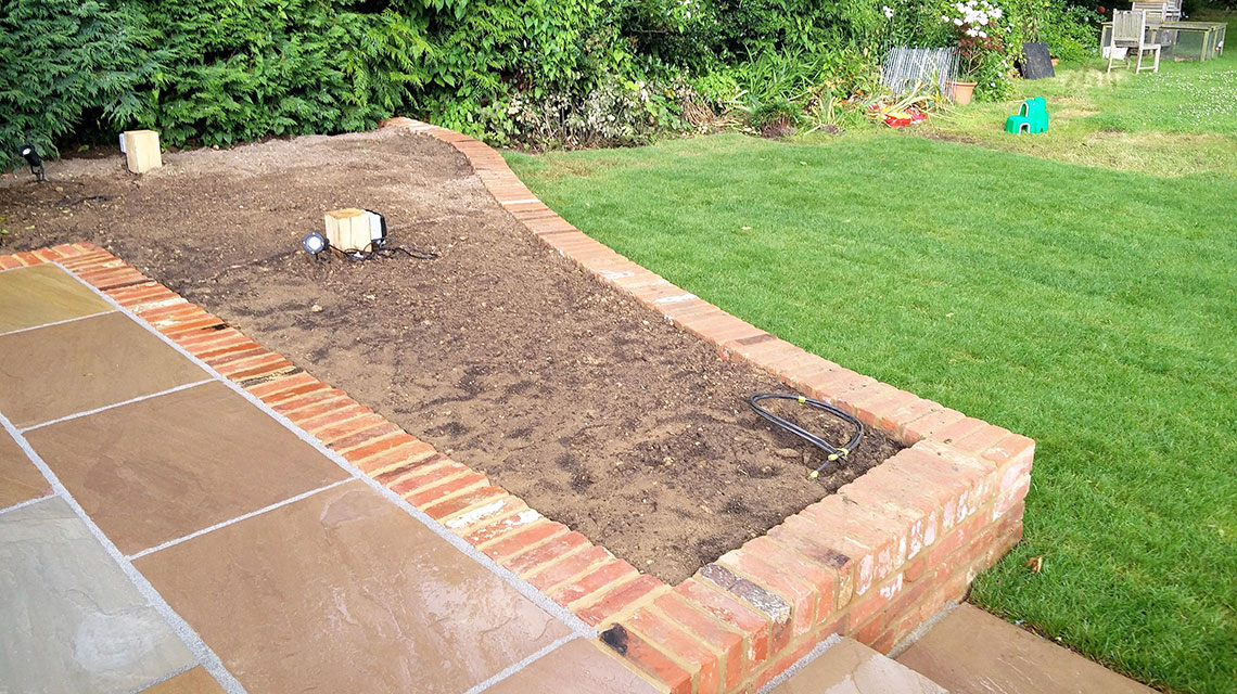 Our Brenchley landscaping project.