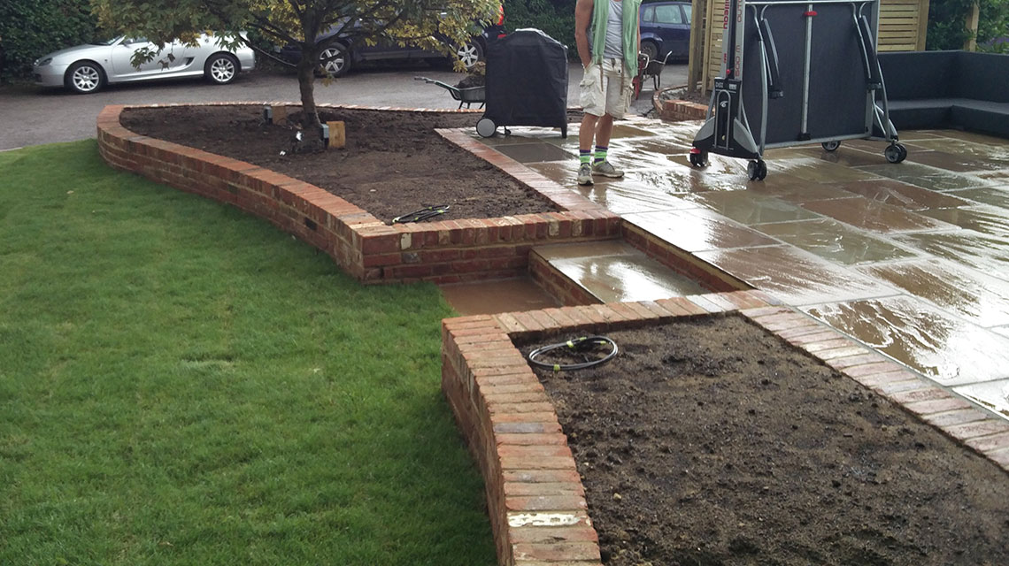 Our Brenchley landscaping project.
