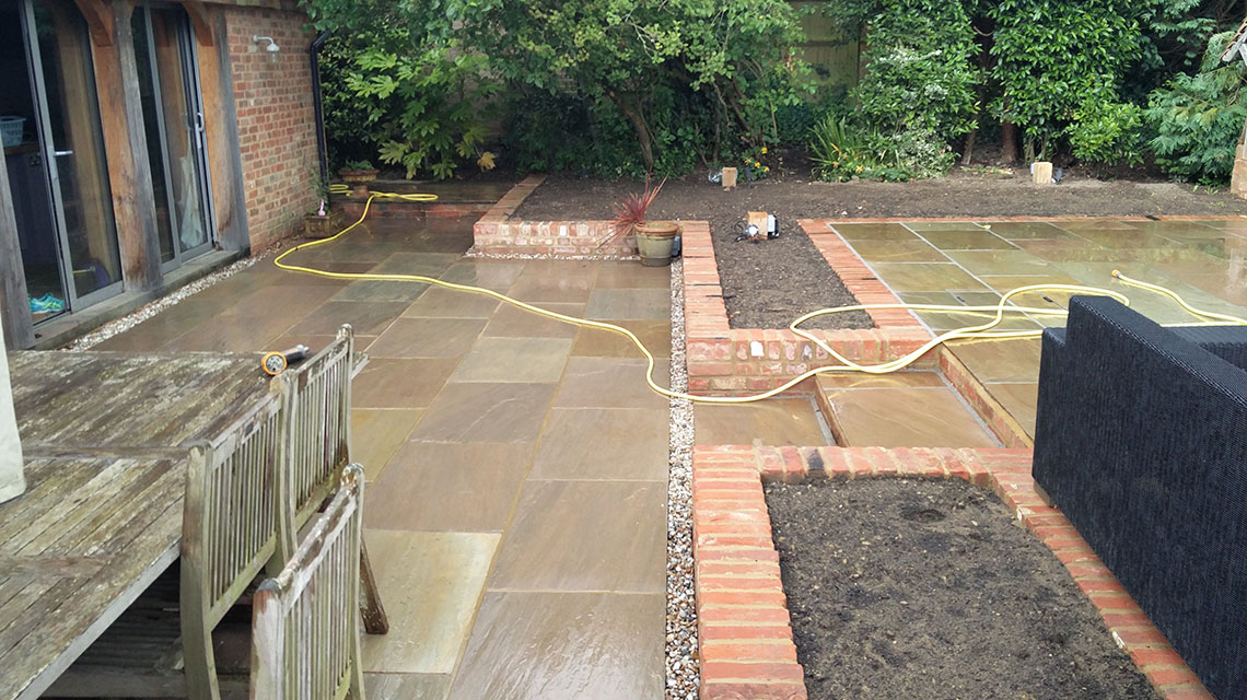 Our Brenchley landscaping project.