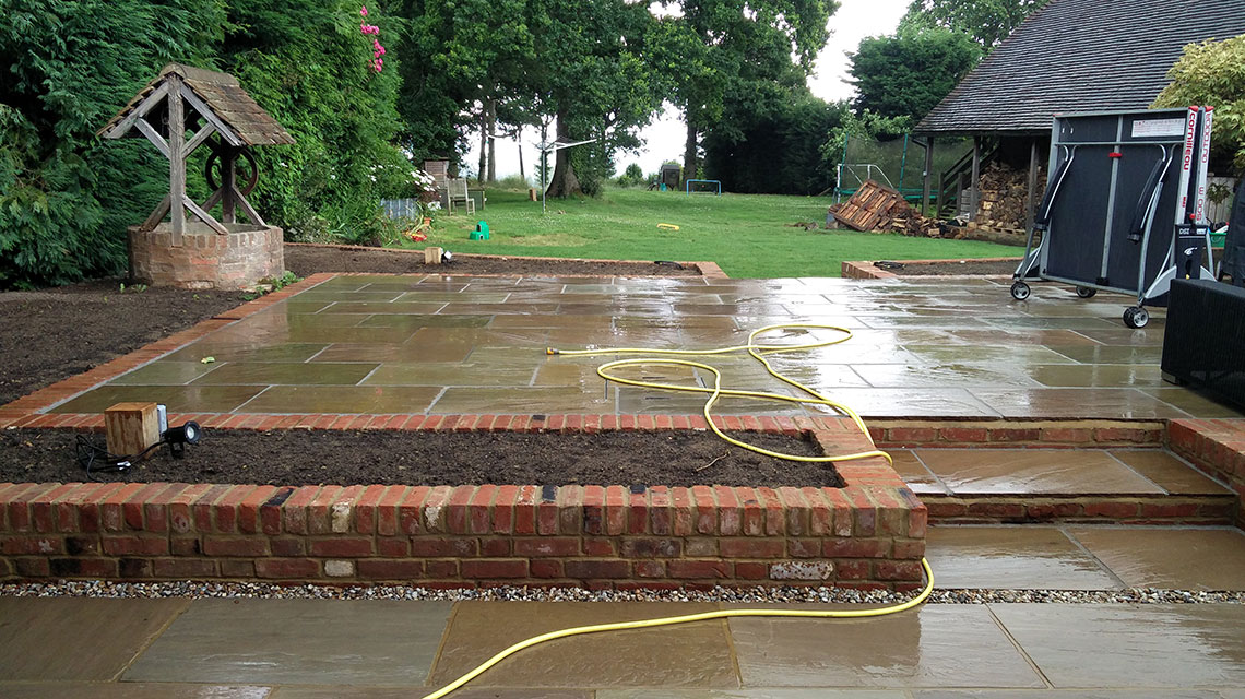 Our Brenchley landscaping project.