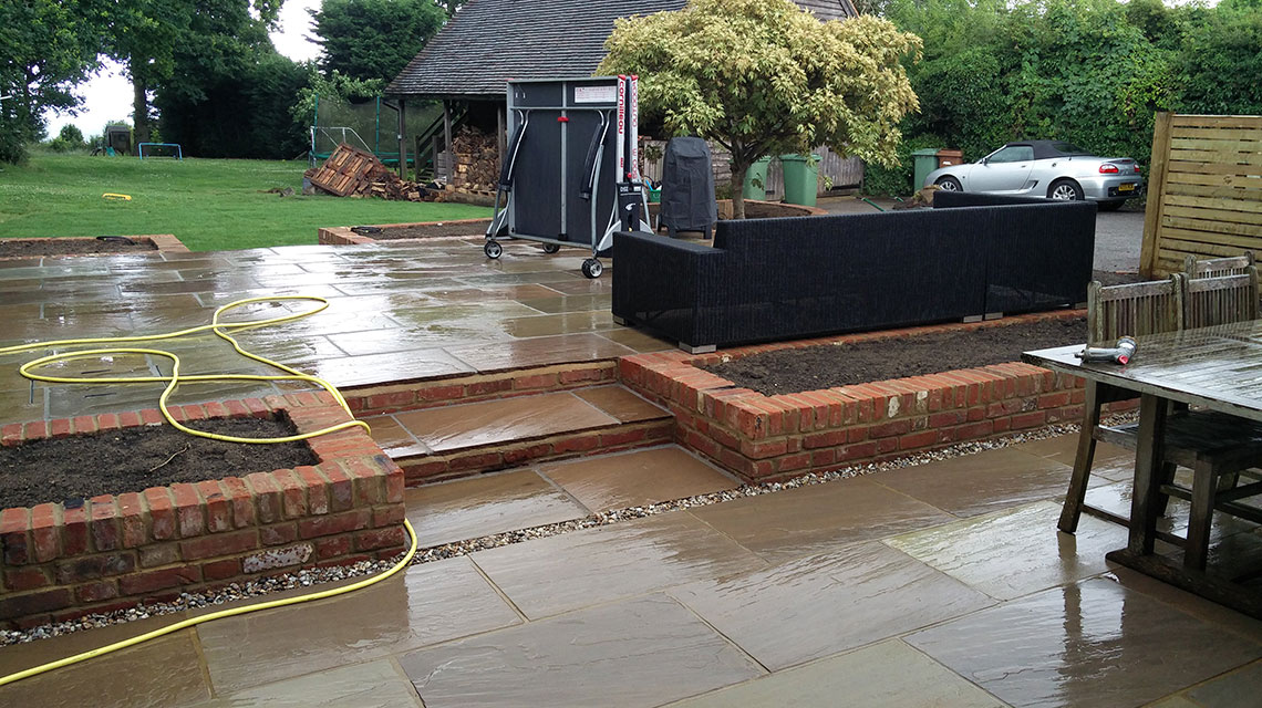 Our Brenchley landscaping project.