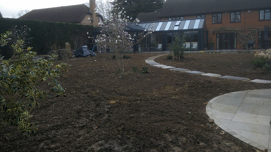 Our Langton Green landscaping project.