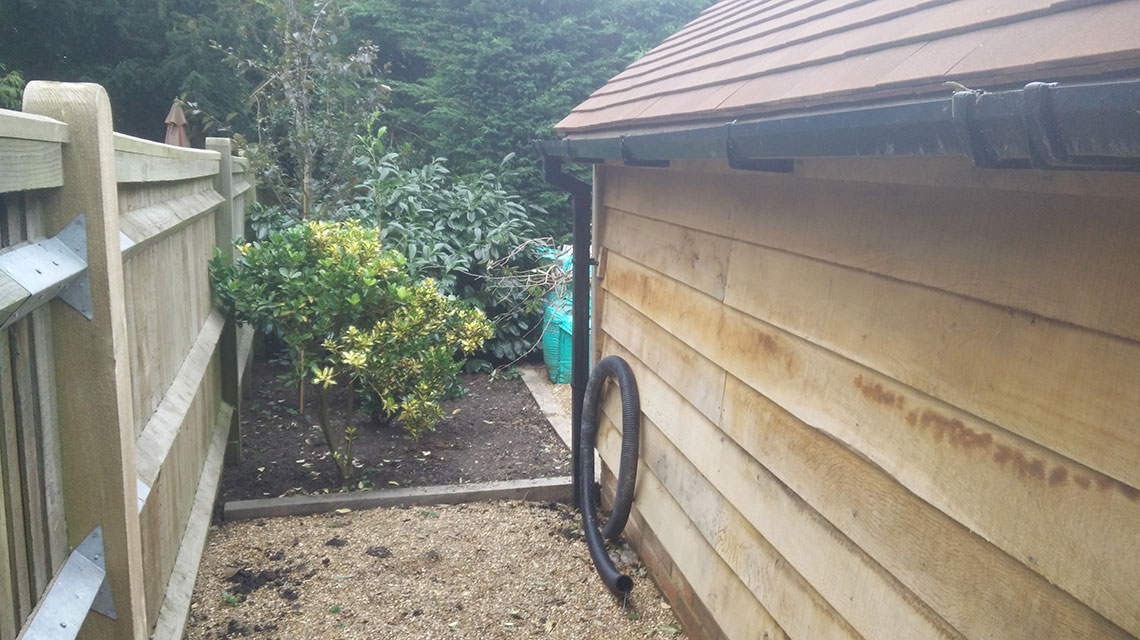 Our Oak Garage construction project.